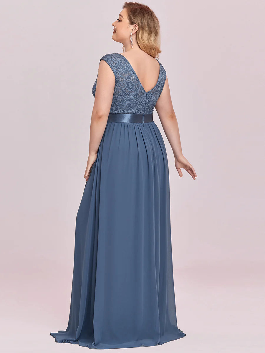 Wholesale Plus Size Fahion Bridesmaid Dresses with Lace