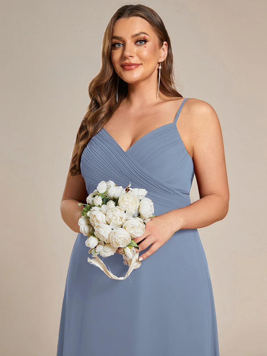 Wholesale Plus Size A-Line Sleeveless Evening Dress