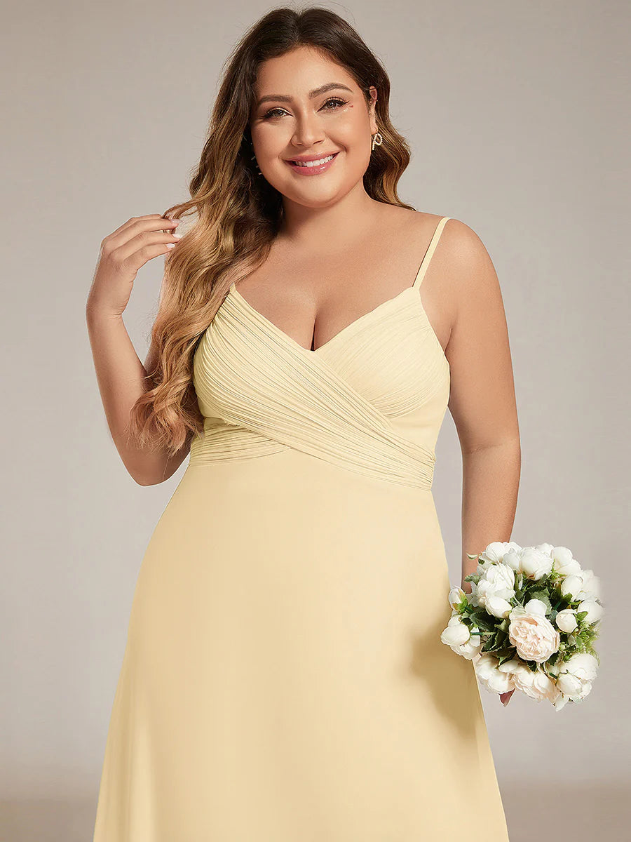 Wholesale Plus Size A-Line Sleeveless Evening Dress