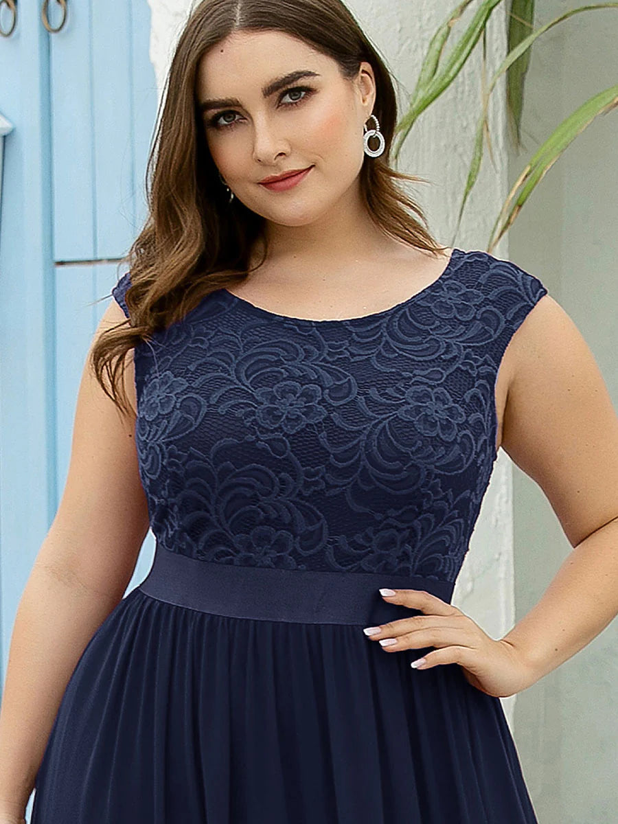 Wholesale Plus Size Fahion Lace Bridesmaid Dresses