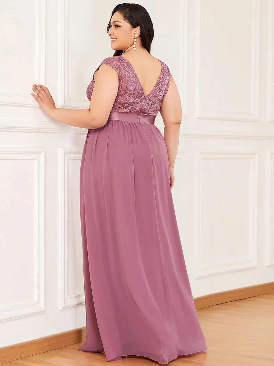 Wholesale Plus Size Fahion Lace Bridesmaid Dresses