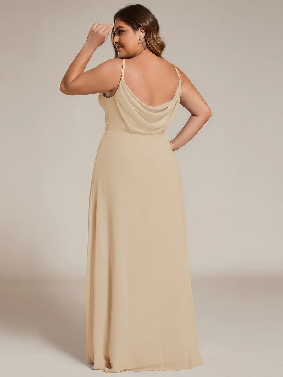 Wholesale Plus Size A-Line Sleeveless Evening Dress