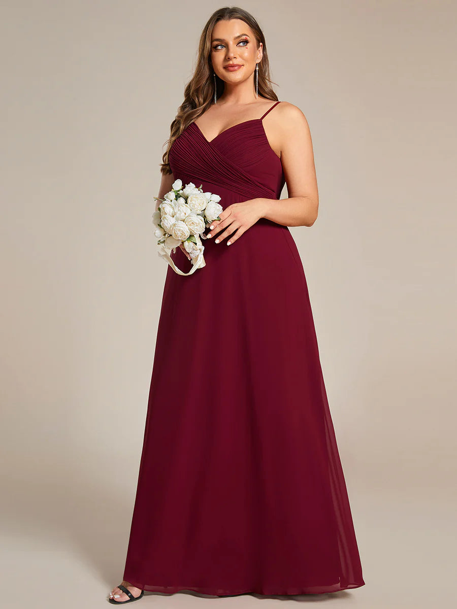 Wholesale Plus Size A-Line Sleeveless Evening Dress