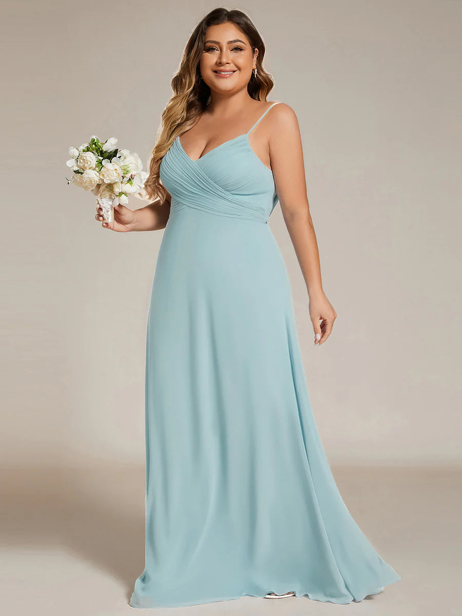 Wholesale Plus Size A-Line Sleeveless Evening Dress