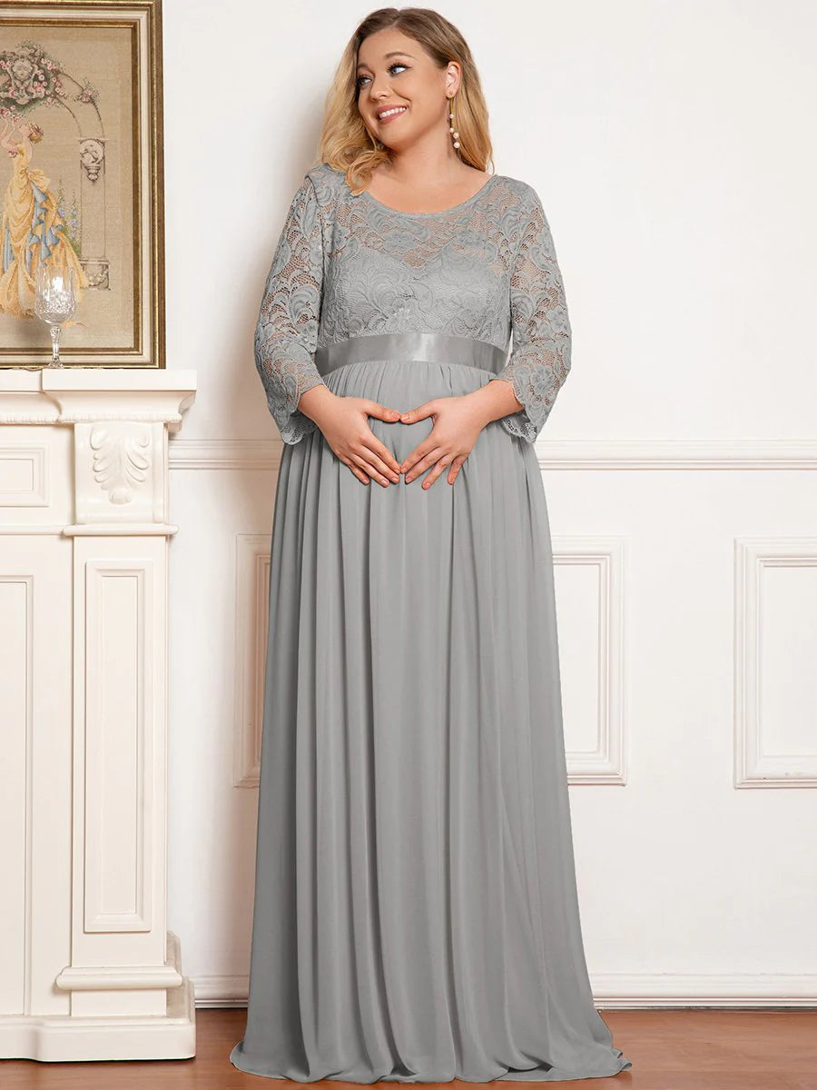 Simple and Elegant Wholesale Maternity Dress with A-line silhouette