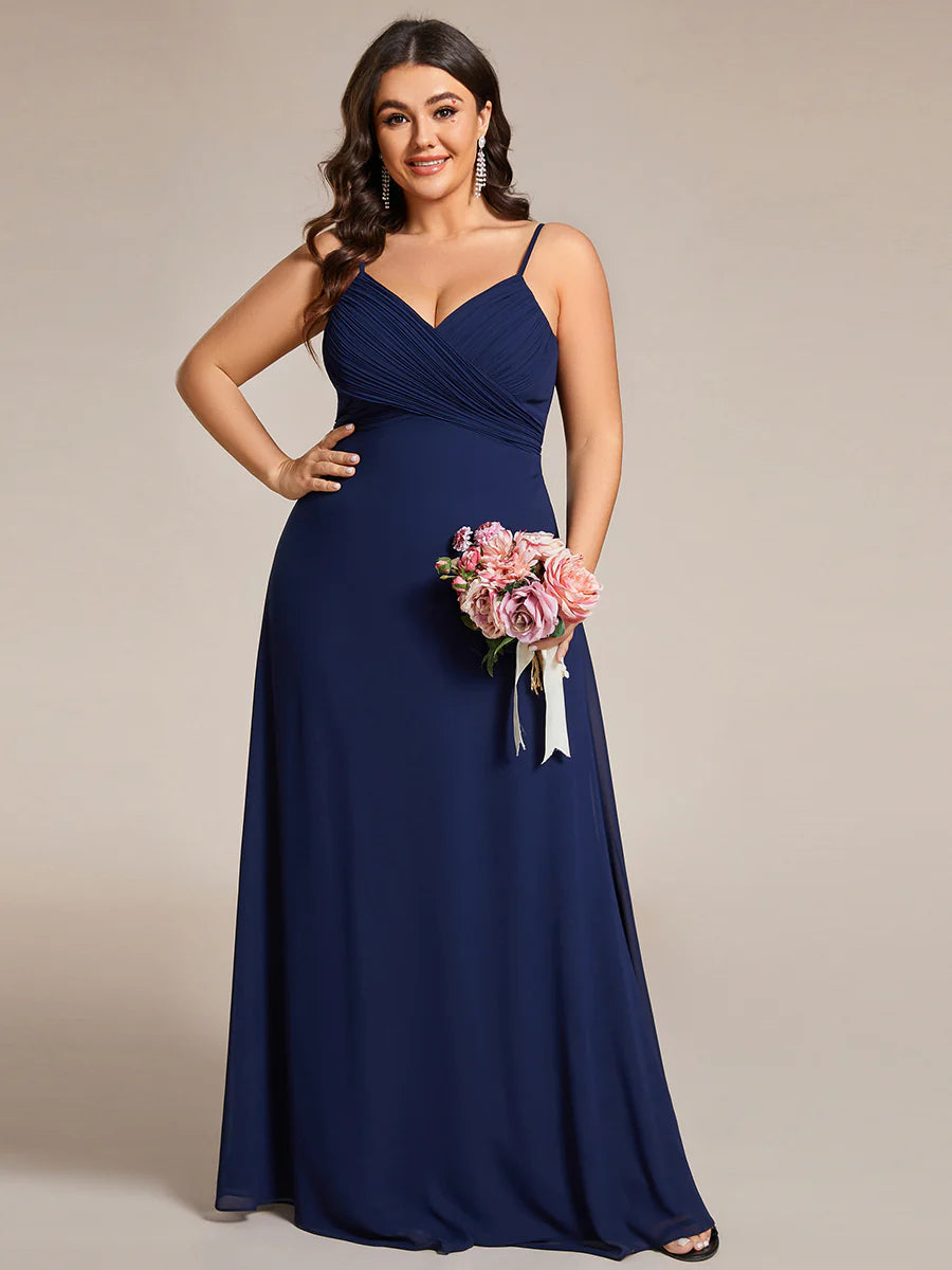 Wholesale Plus Size A-Line Sleeveless Evening Dress