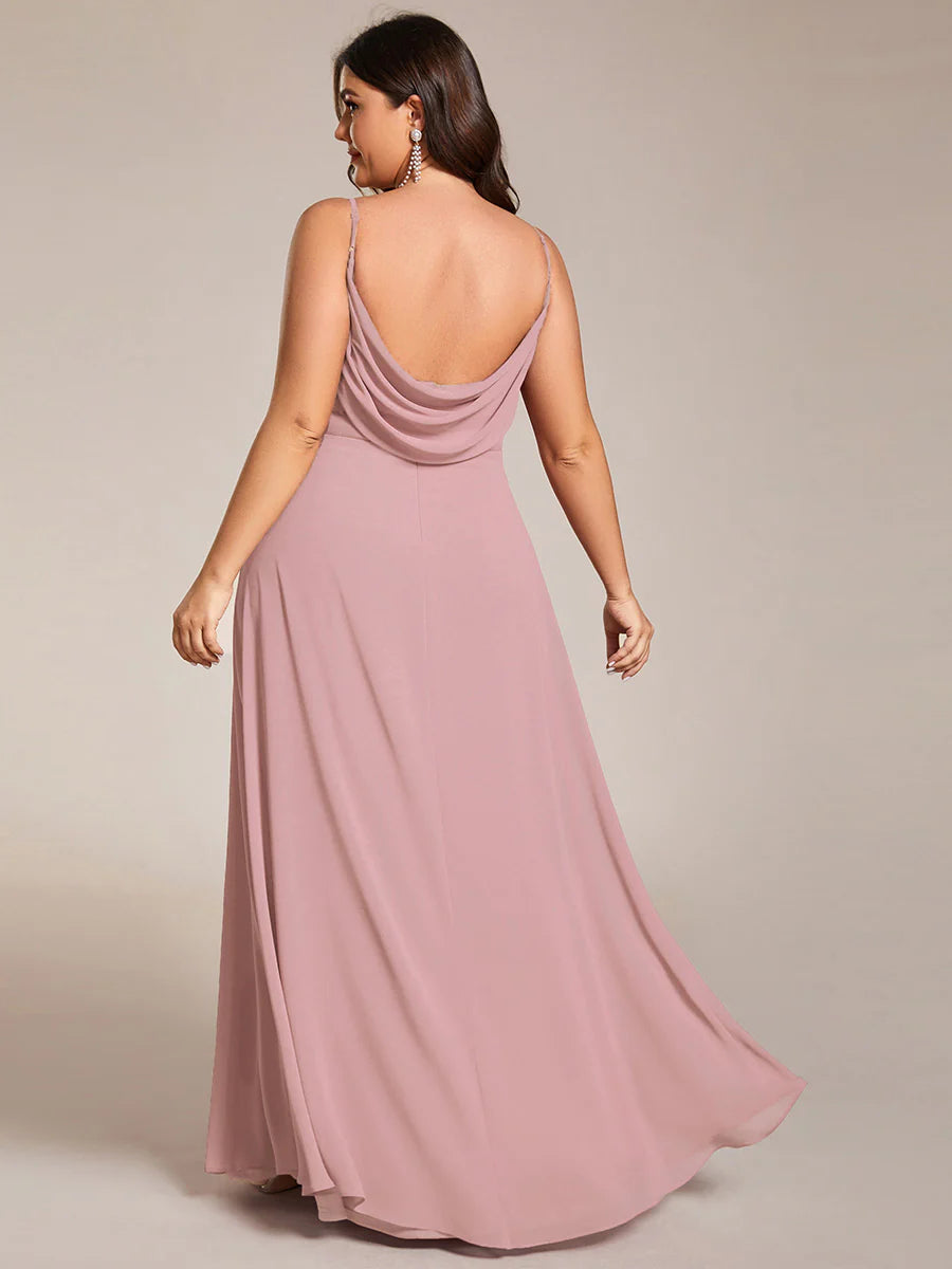 Wholesale Plus Size A-Line Sleeveless Evening Dress