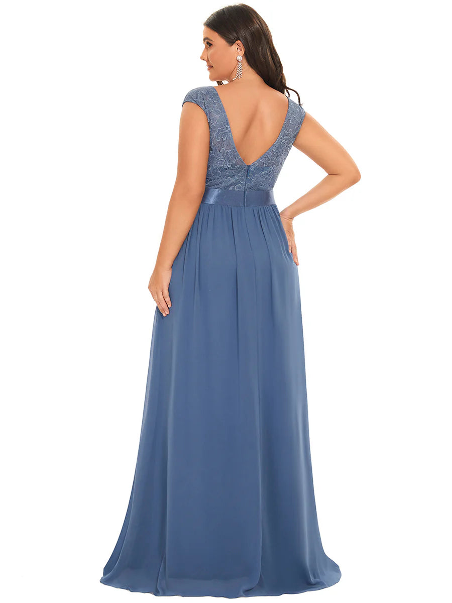 Wholesale Plus Size Fahion Lace Bridesmaid Dresses