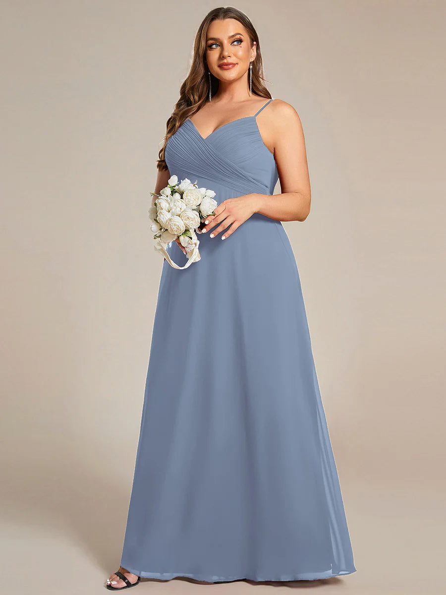 Wholesale Plus Size A-Line Sleeveless Evening Dress