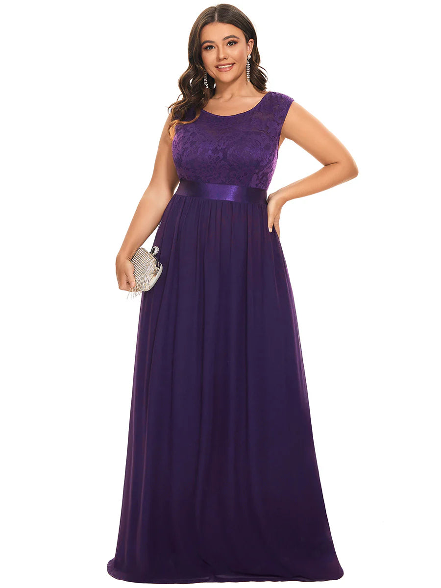 Wholesale Plus Size Fahion Lace Bridesmaid Dresses