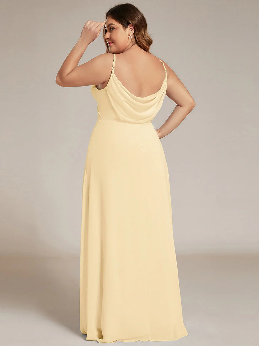 Wholesale Plus Size A-Line Sleeveless Evening Dress