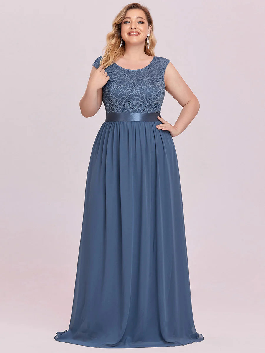 Wholesale Plus Size Fahion Bridesmaid Dresses with Lace