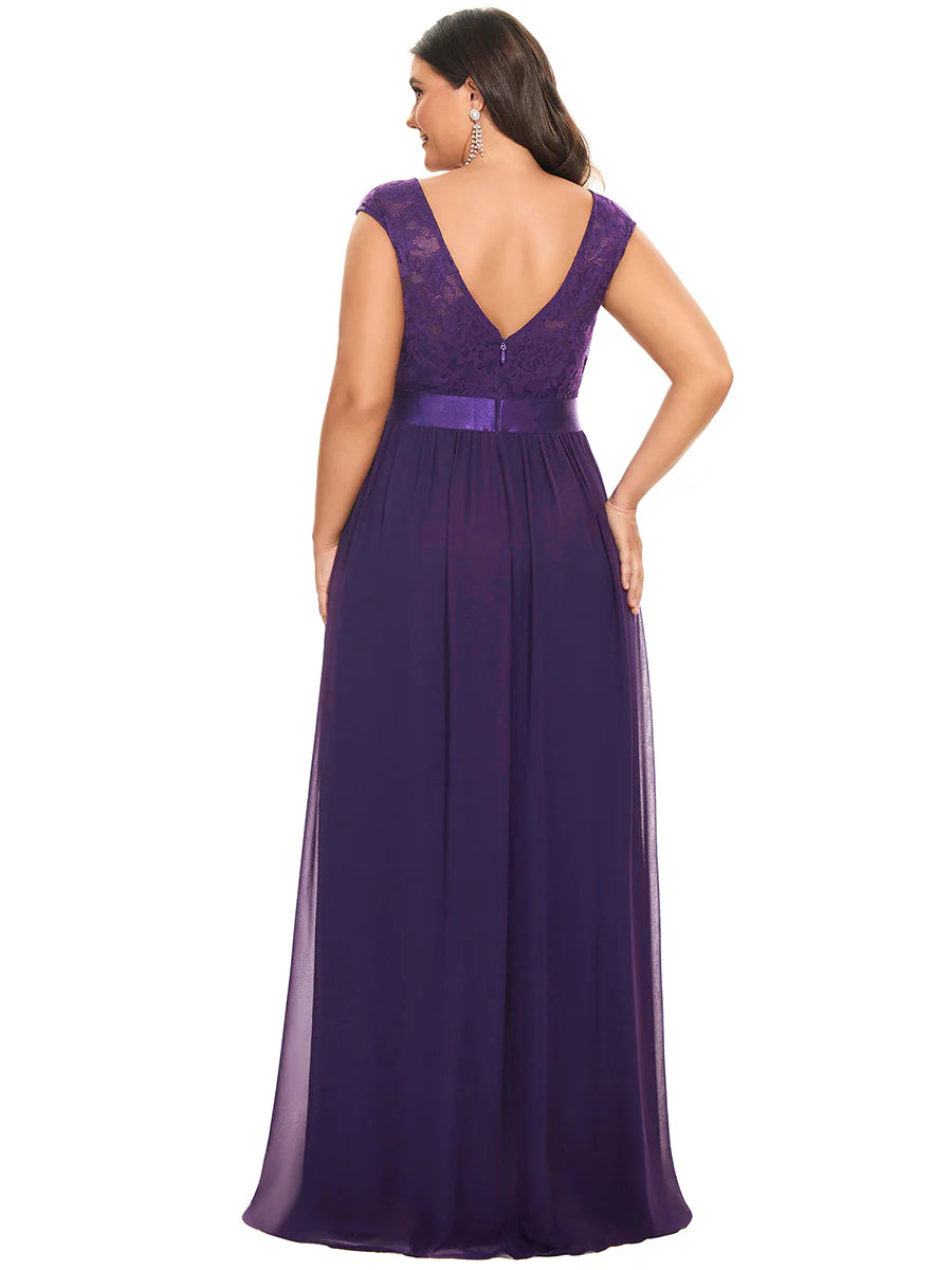 Wholesale Plus Size Fahion Lace Bridesmaid Dresses