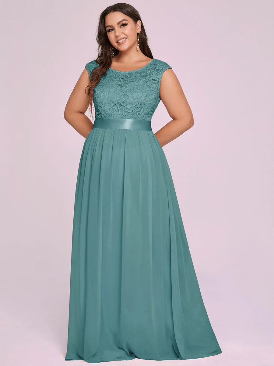 Wholesale Plus Size Fahion Lace Bridesmaid Dresses