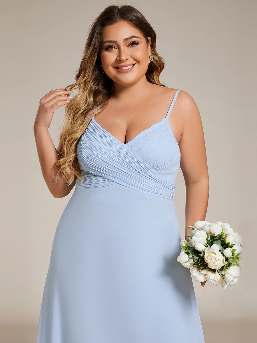 Wholesale Plus Size A-Line Sleeveless Evening Dress