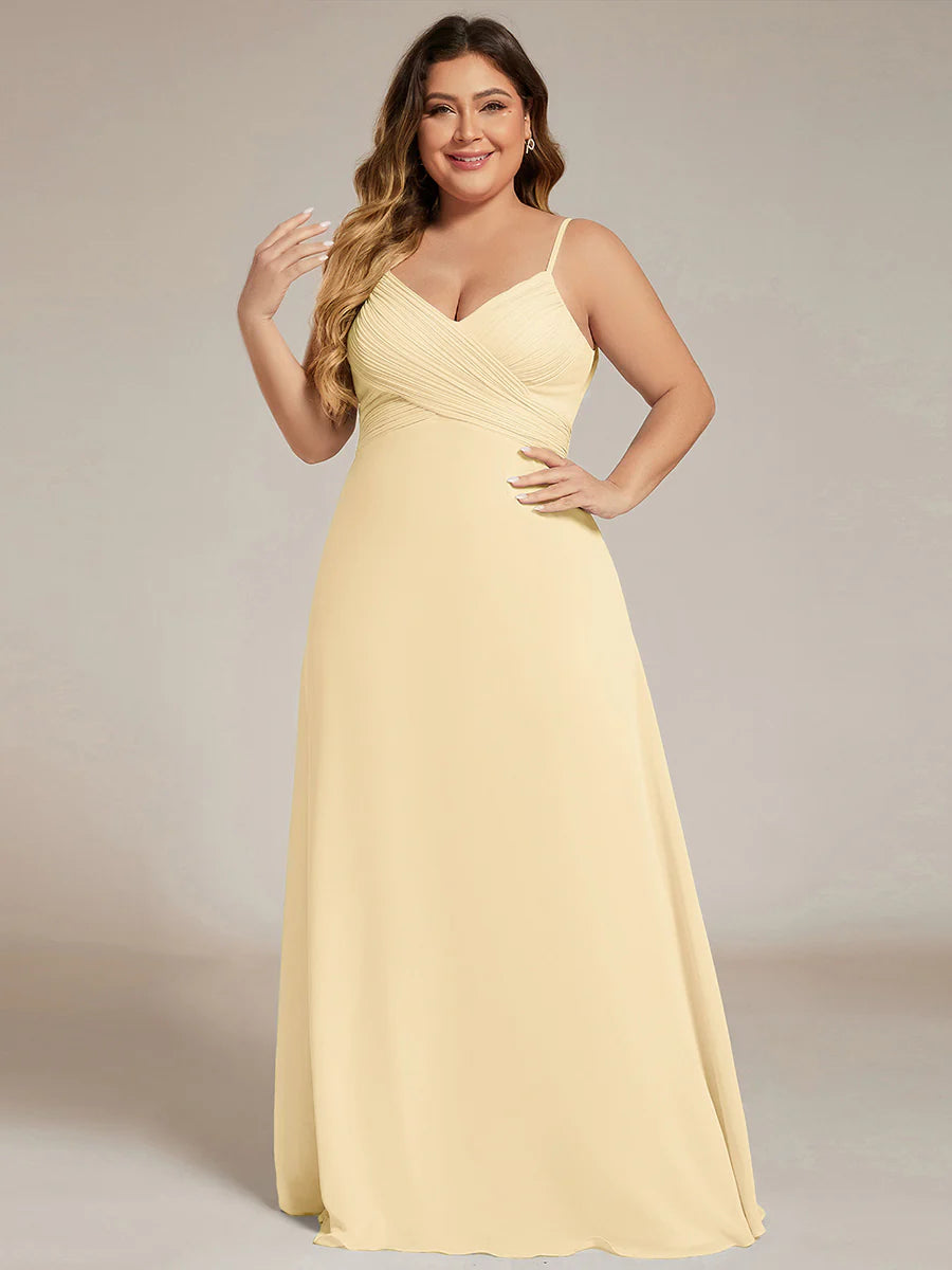 Wholesale Plus Size A-Line Sleeveless Evening Dress