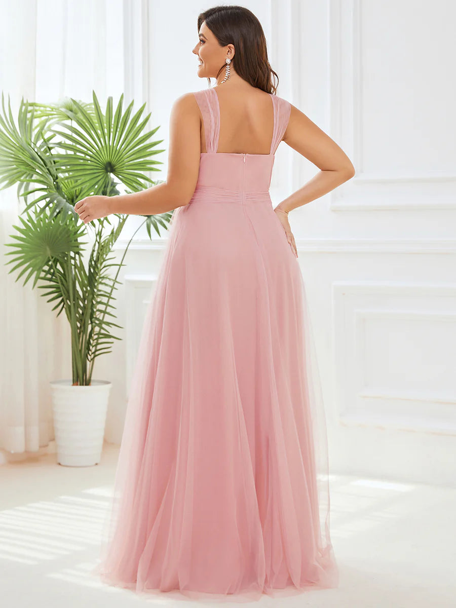 Plus Size Wholesale Tulle Bridesmaid Dresses for Women