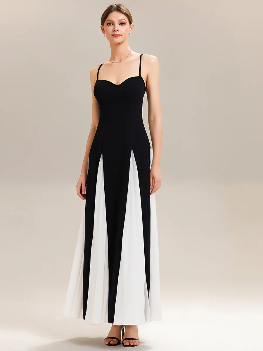 Wholesale Pricing Strapless Adjustable Spaghetti Straps A-Line Floor Length Wedding Guest Dresses