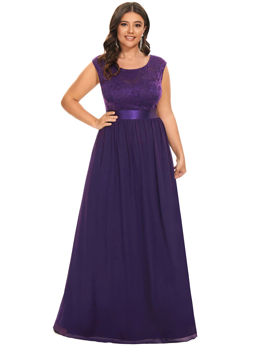 Wholesale Plus Size Fahion Lace Bridesmaid Dresses