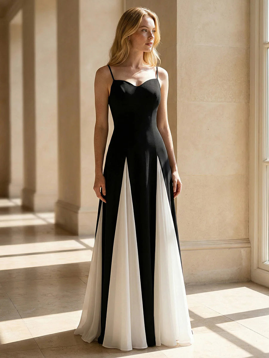 Wholesale Pricing Strapless Adjustable Spaghetti Straps A-Line Floor Length Wedding Guest Dresses