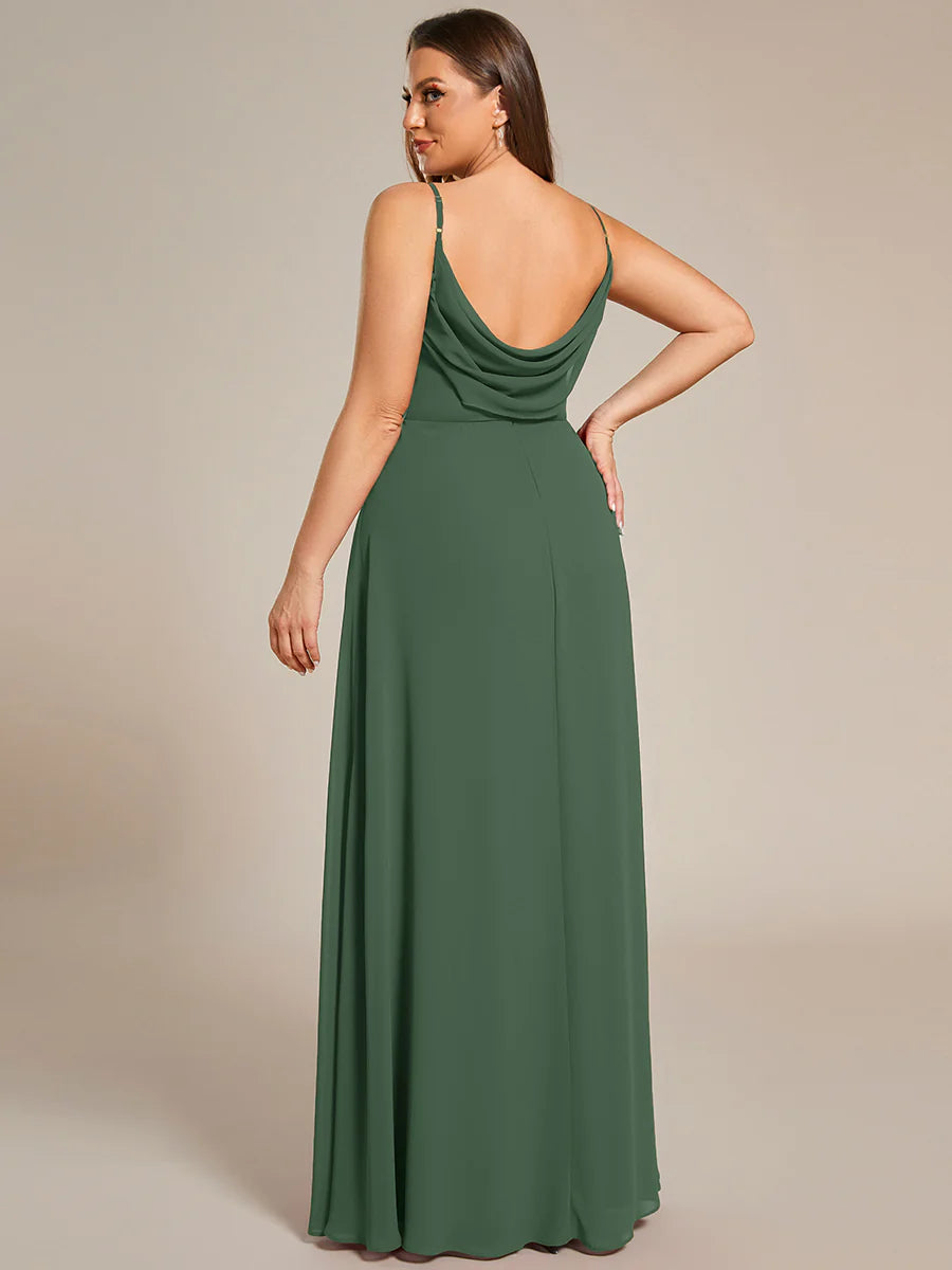 Wholesale Plus Size A-Line Sleeveless Evening Dress