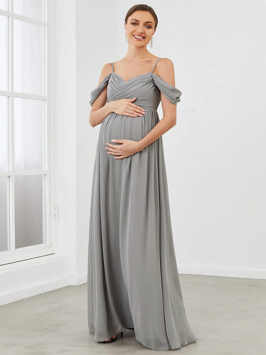Adorable A Line Off Shoulder Wholesale Maternity Dresses