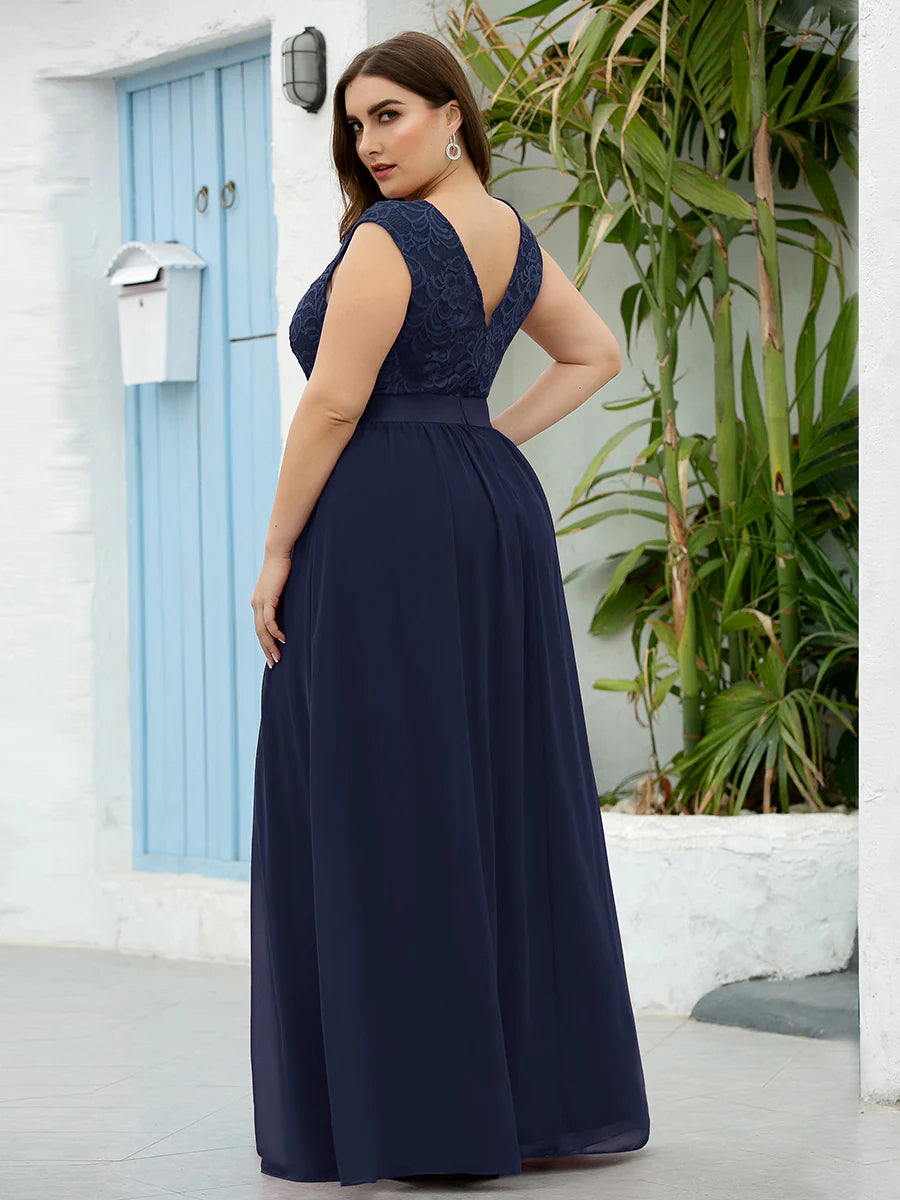 Wholesale Plus Size Fahion Lace Bridesmaid Dresses