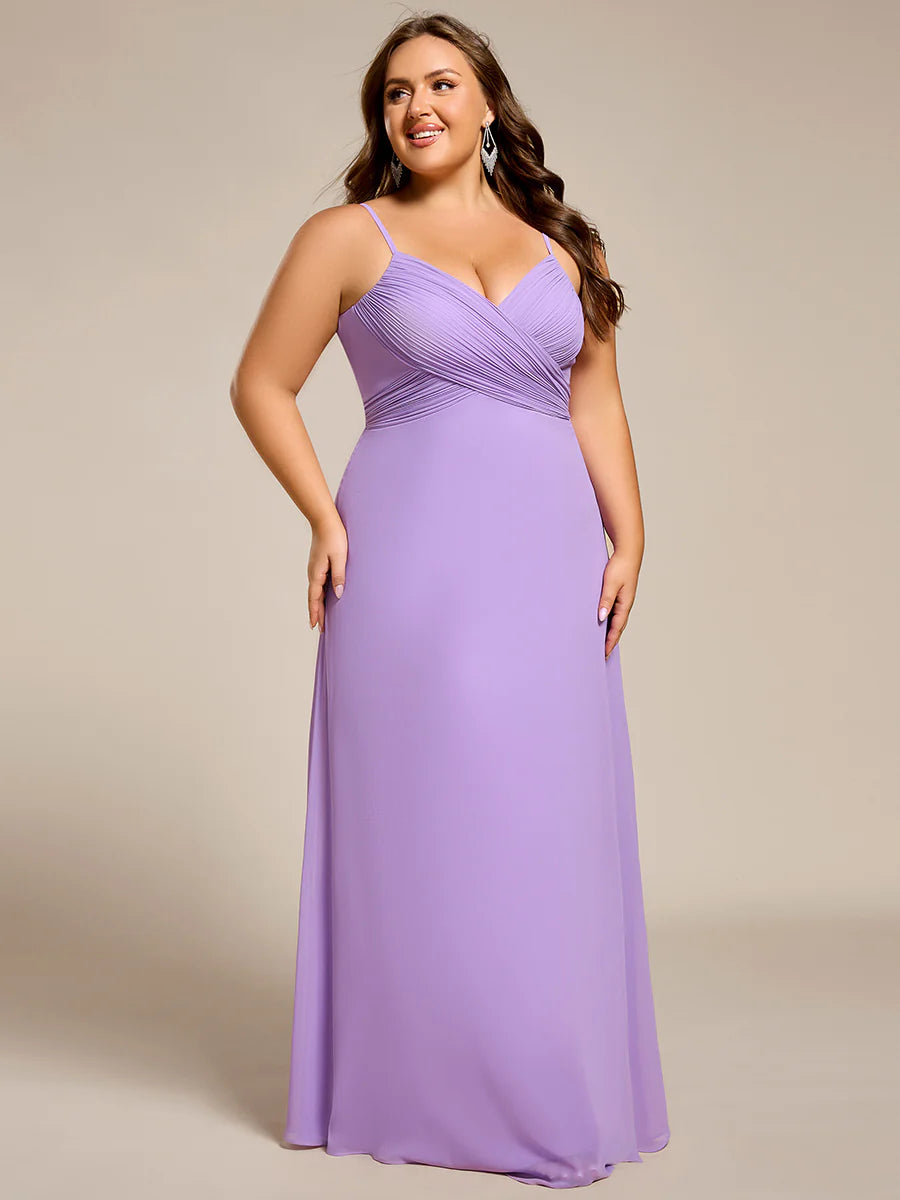 Wholesale Plus Size A-Line Sleeveless Evening Dress