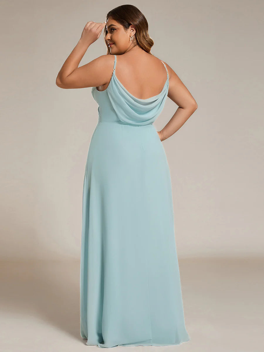 Wholesale Plus Size A-Line Sleeveless Evening Dress