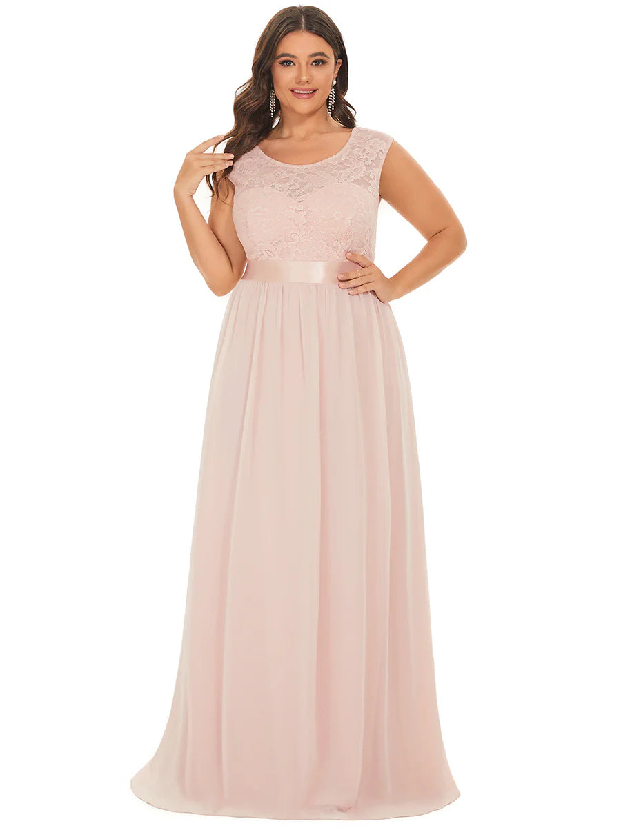 Wholesale Plus Size Fahion Lace Bridesmaid Dresses