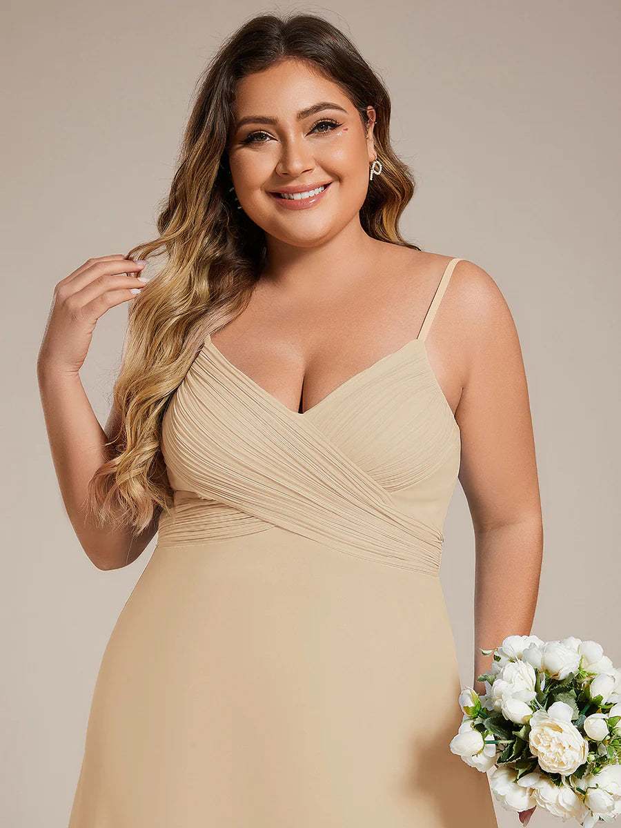 Wholesale Plus Size A-Line Sleeveless Evening Dress