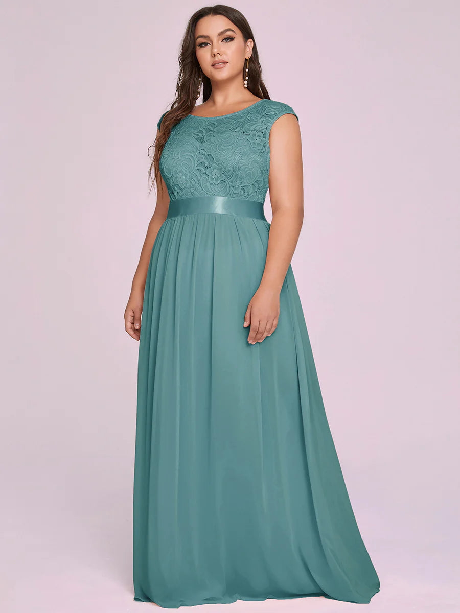 Wholesale Plus Size Fahion Lace Bridesmaid Dresses