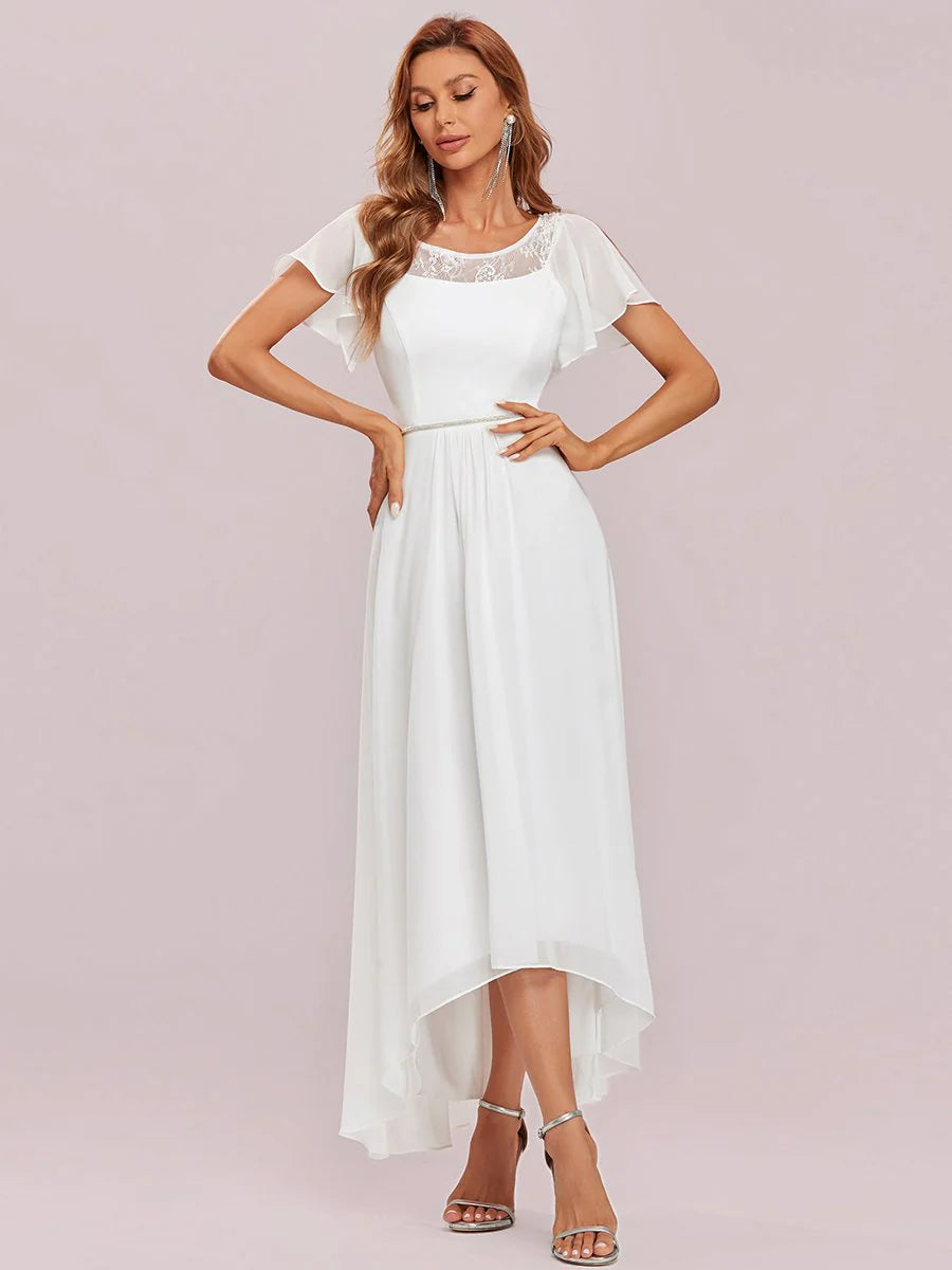 Women's Casual Boat Neck A-Line Midi Dress Wholesale